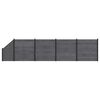 vidaXL Ensemble de Cl&ocirc;ture 5 pc 792 x 186 cm WPC et Aluminium Gris