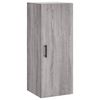 vidaXL Buffet haut Sonoma gris 34,5x34x180 cm Bois d'ing&eacute;nierie