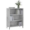 vidaXL Armoire &agrave; &eacute;tag&egrave;res gris b&eacute;ton 69,5x32,5x90 cm bois d'ing&eacute;nierie