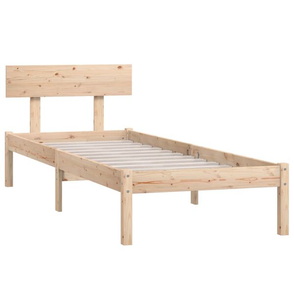vidaXL Cadre de lit sans matelas bois massif 90x200 cm
