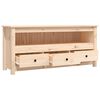 vidaXL Meuble TV 114x35x52 cm Bois de pin massif