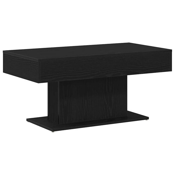 vidaXL Table basse Ch&ecirc;ne noir 96 x 50 x 45 cm Bois d'ing&eacute;nierie