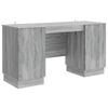 vidaXL Bureau Sonoma gris 142,5 x 50 x 75 cm Bois d'ing&eacute;nierie
