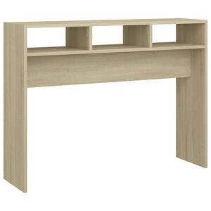 vidaXL Table console ch&ecirc;ne sonoma 105x30x80 cm bois d'ing&eacute;nierie