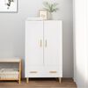 vidaXL Buffet haut Blanc 70x31x115 cm Bois d'ing&eacute;nierie