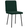 vidaXL Chaises &agrave; manger lot de 2 Vert fonc&eacute; Velours