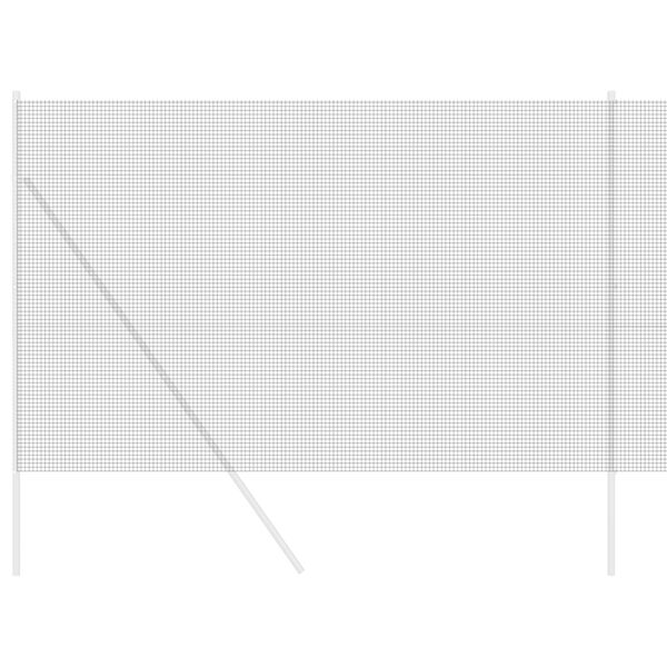 vidaXL Cl&ocirc;ture en fil soud&eacute; Gris 1.6 x 25 m