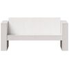 vidaXL Canapé de jardin 2 places blanc 134x60x62 cm bois de pin massif