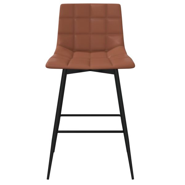 vidaXL Tabouret de bar Marron clair Similicuir