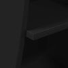 vidaXL Meuble d'angle Noir 32x32x102cm Bois d'ing&eacute;nierie