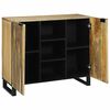 vidaXL Buffet Marron 90 x 33 x 75 cm bois de manguier massif