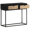 vidaXL Table console 90x35x76 cm Bois de manguier massif