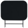 vidaXL Table pliable de jardin Gris 100x75x72 cm Verre et acier