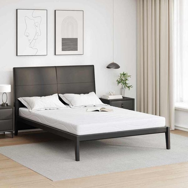 vidaXL Matelas Blanc 140 x 190 cm Tissu jacquard