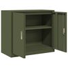 vidaXL Armoire de rangement Vert olive 80 x 40 x 70 cm Acier