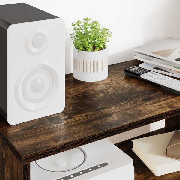 vidaXL Meuble TV Ch&ecirc;ne fum&eacute; 60 x 30 x 40 cm Bois d'ing&eacute;nierie