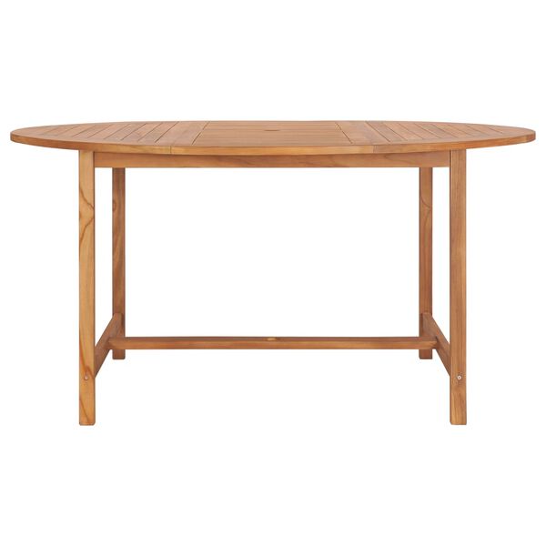 vidaXL Table de jardin 150x76 cm Bois de teck solide