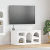 vidaXL Meuble TV Blanc 80 x 35 x 40 cm Bois d'ing&eacute;nierie
