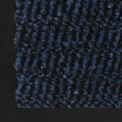 vidaXL Paillasson rectangulaire 90 x 150 cm Bleu