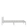vidaXL Cadre de lit sans matelas blanc 90x190 cm bois massif