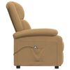 vidaXL Fauteuil inclinable &eacute;lectrique Marron Velours