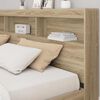 vidaXL T&ecirc;te de lit de rangement Ch&ecirc;ne sonoma 180 cm Bois d'ing&eacute;nierie