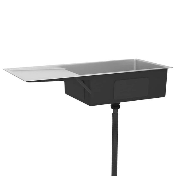 vidaXL Évier de cuisine fait main Acier inoxydable