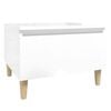 vidaXL Tables d'appoint 2pcs Blanc brillant 50x46x35cm Bois ingénierie