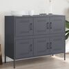 vidaXL Buffet anthracite 100,5x39x79 cm acier