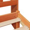 vidaXL Lit biblioth&egrave;que sans matelas cire marron 100x200 cm pin massif