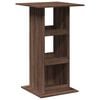 vidaXL Table de bar avec rangement ch&ecirc;ne marron bois d&rsquo;ing&eacute;nierie