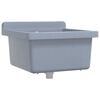 vidaXL Lavabo pour montage murale gris 40x40x24 cm r&eacute;sine