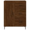 vidaXL Buffet haut Ch&ecirc;ne marron 69,5x34x180 cm Bois d'ing&eacute;nierie