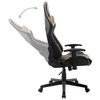 vidaXL Chaise de jeu Noir et dor&eacute; Cuir artificiel