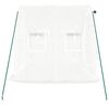 vidaXL Serre avec cadre en acier blanc 4 m² 2x2x2 m
