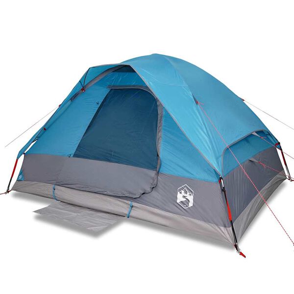 vidaXL Tente de camping &agrave; d&ocirc;me 2 personnes bleu imperm&eacute;able