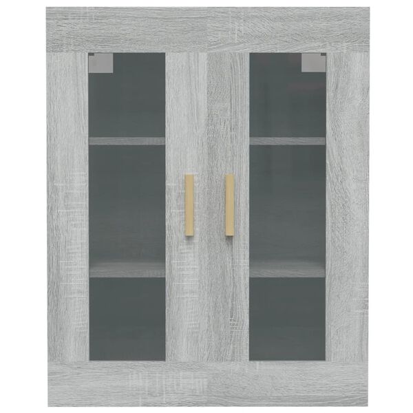 vidaXL Armoire murale suspendue Sonoma gris 69,5x34x90 cm