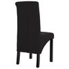 vidaXL Chaises &agrave; manger lot de 6 noir tissu