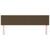 vidaXL T&ecirc;tes de lit 2 pcs Marron Fonc&eacute; 90x5x78/88 cm Tissu