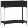 vidaXL Table console noir 75x34,5x75 cm bois d'ing&eacute;nierie