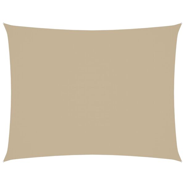vidaXL Voile de parasol tissu oxford rectangulaire 2x3,5 m beige