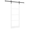 vidaXL Porte coulissante ORKDAL Blanc et Noir 93 x 232 cm