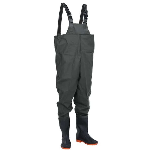 vidaXL Cuissardes avec bottes vert foncé taille 41