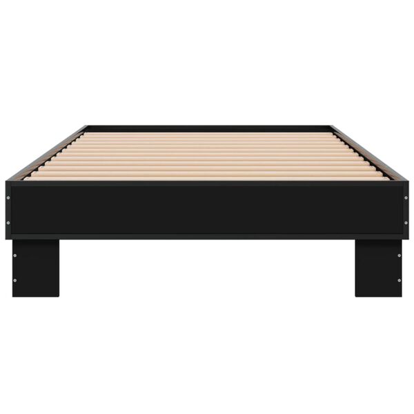 vidaXL Cadre de lit sans matelas noir 90x200 cm