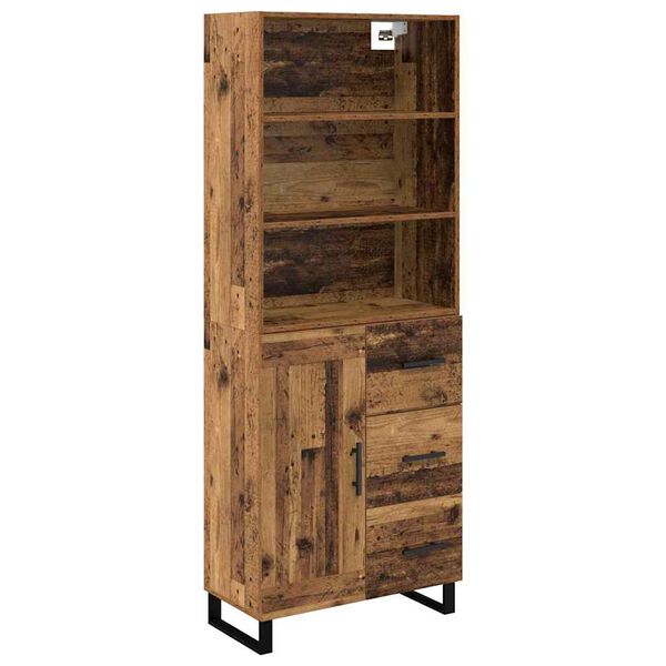 vidaXL Haut Armoire Bois ancien 69,5 x 34 x 180 cm Bois d'ing&eacute;nierie