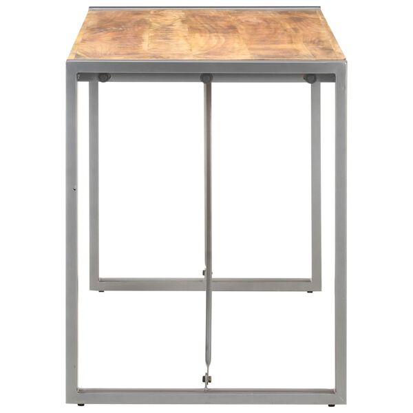 vidaXL Table à dîner 120x60x75 cm Bois de manguier massif brut