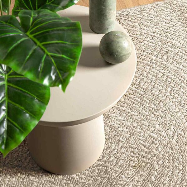 vidaXL Tapis ZIZUR cr&egrave;me 240x340 cm aspect de jute int&eacute;rieur ext&eacute;rieur