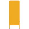 vidaXL Buffet haut jaune moutarde 68x39x101,5 cm acier