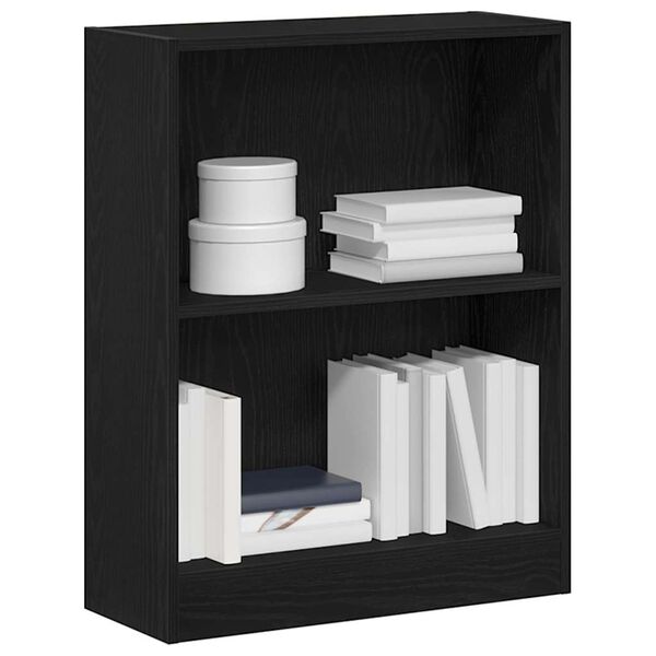 vidaXL Biblioth&egrave;que Ch&ecirc;ne noir 60 x 24 x 76 cm Bois d'ing&eacute;nierie