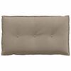 vidaXL Coussin de Dos Taupe 80 x 50 cm Tissu en microfibre